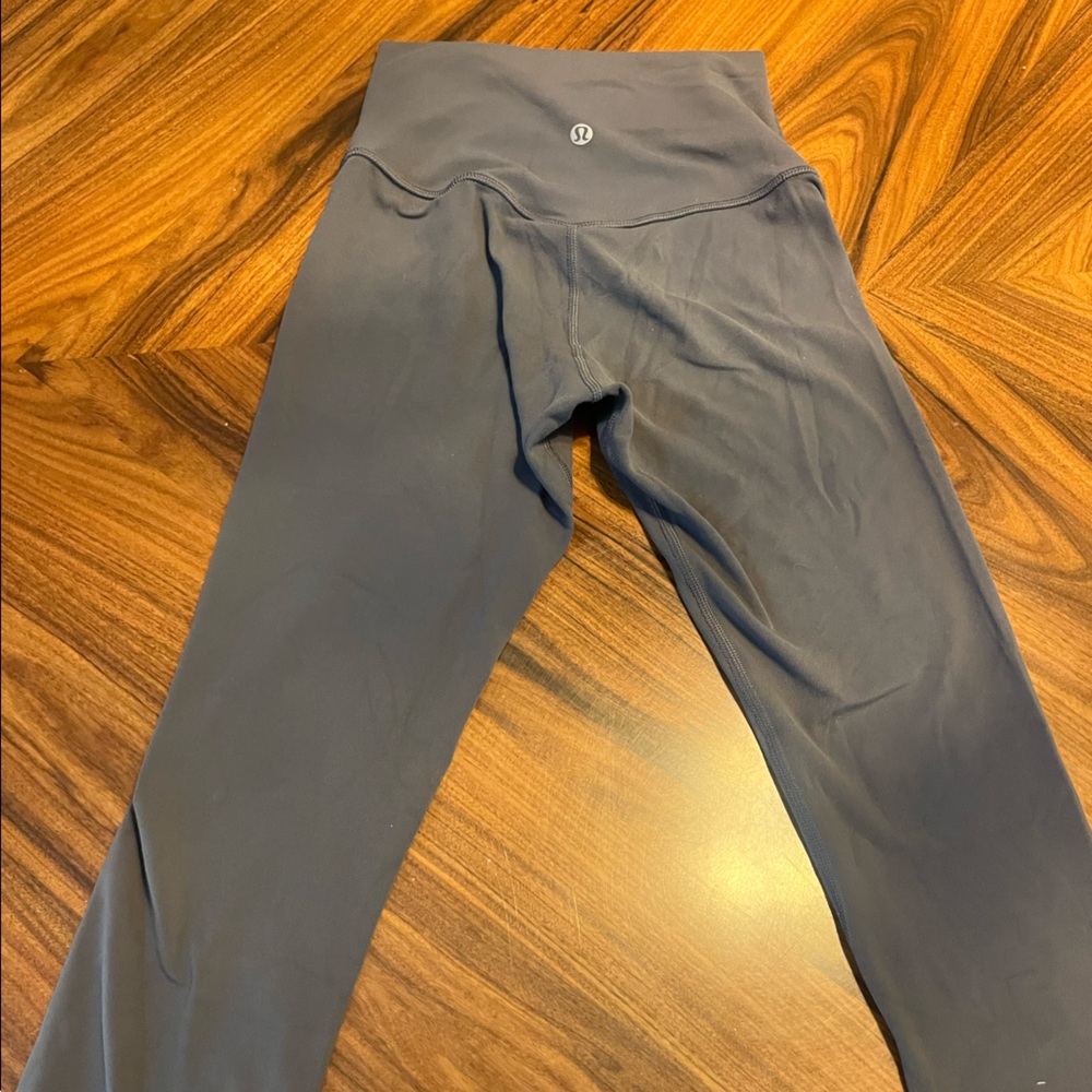 Grey lululemon align cropped leggings, size 2